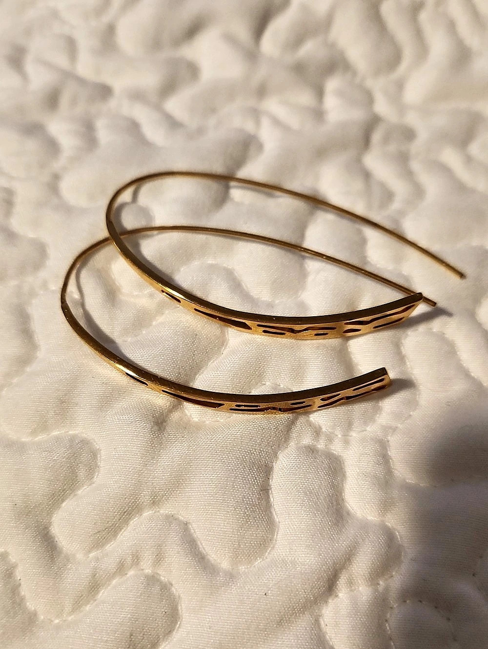 Gold-Tone Hoop Earrings